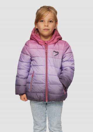 s.Oliver Steppjacke mit Pailletten-Applikation und Fleecefutter - lila