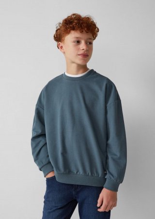 s.Oliver Unisex Sweatshirt im Oversize-Shape - royalblau