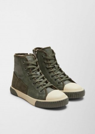 s.Oliver Sneaker mit Plüsch-Futter - olivgrün