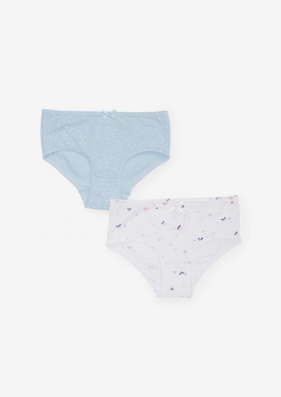 s.Oliver 2er-Pack Jersey-Slips - blassblau