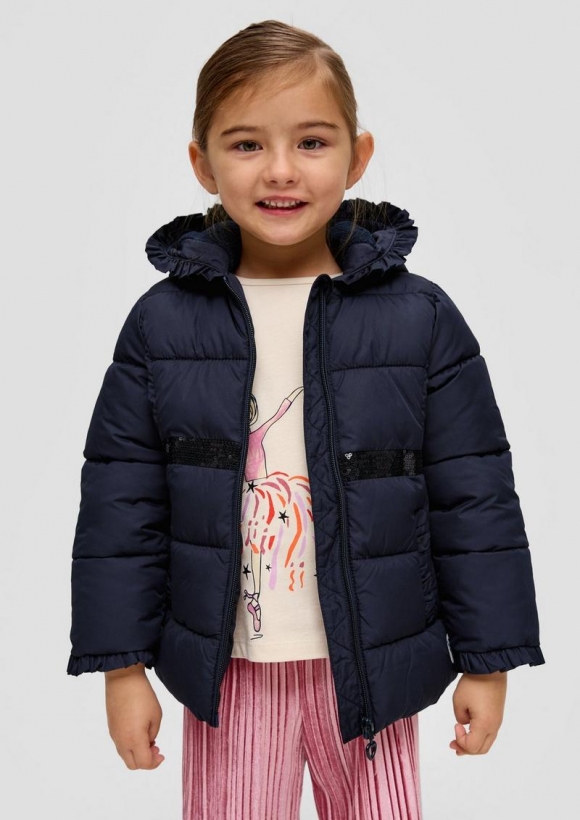 s.Oliver Steppjacke mit Pailletten - navy