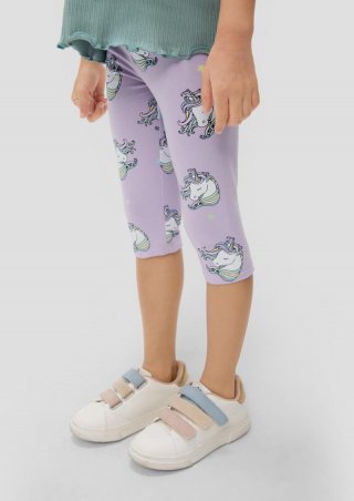 s.Oliver Leggings aus Baumwollstretch - lavendel