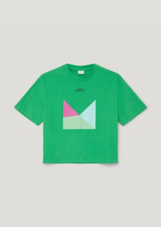 s.Oliver Jerseyshirt mit Frontprint - grün