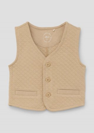 s.Oliver Weste in Steppstruktur - beige