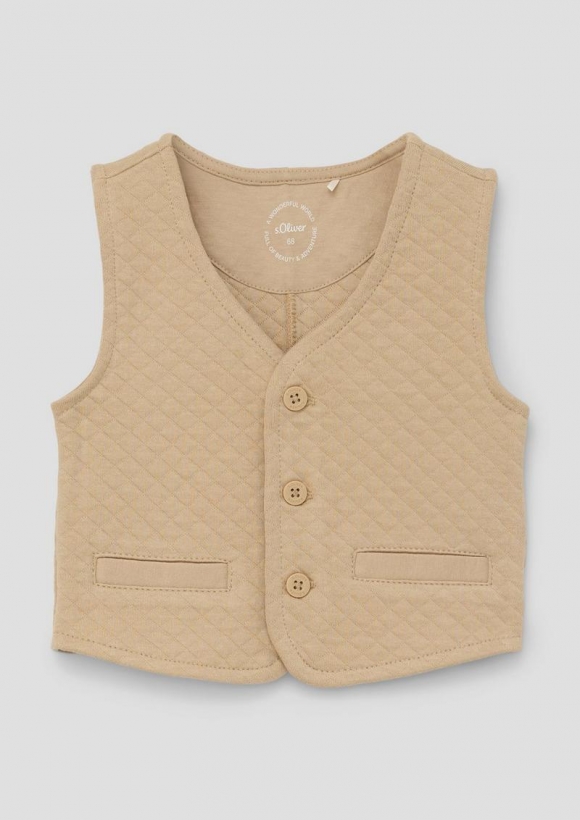 s.Oliver Weste in Steppstruktur - beige