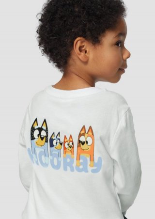 s.Oliver Longsleeve aus Baumwolle mit Bluey-Print® - weiß