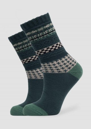 s.Oliver Gemusterte Socken im Doppelpack - blassblau
