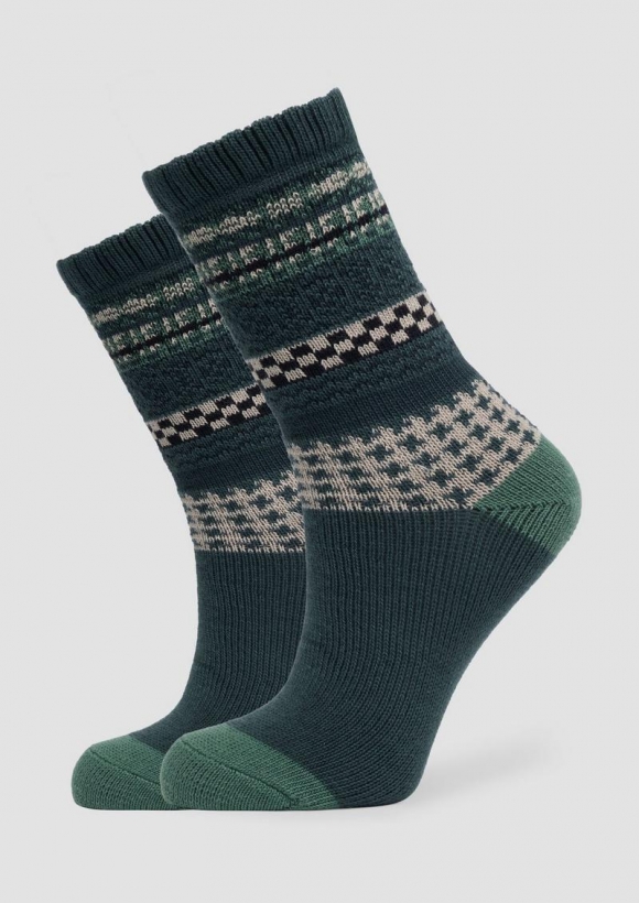 s.Oliver Gemusterte Socken im Doppelpack - blassblau