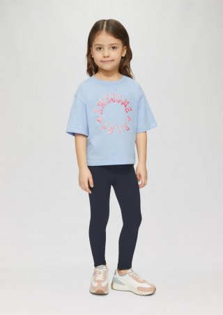 s.Oliver Jersey-Leggings mit Bogenkante - navy