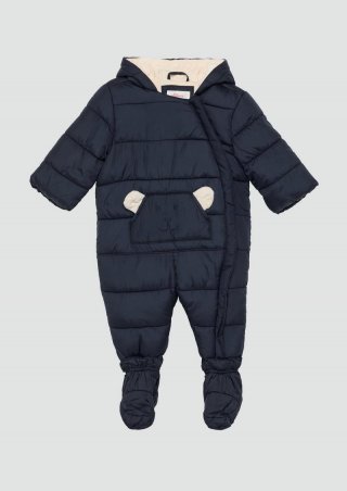 s.Oliver Schneeanzug mit abnehmbaren Füsschen und samtigem Fleecefutter - navy
