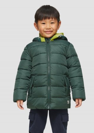 s.Oliver Steppjacke mit Kontraststreifen und Fleecefutter - petrol