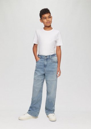 s.Oliver Jeans Baggy / Relaxed Fit / Mid Rise / Wide Leg / Teilungsnähte - blau