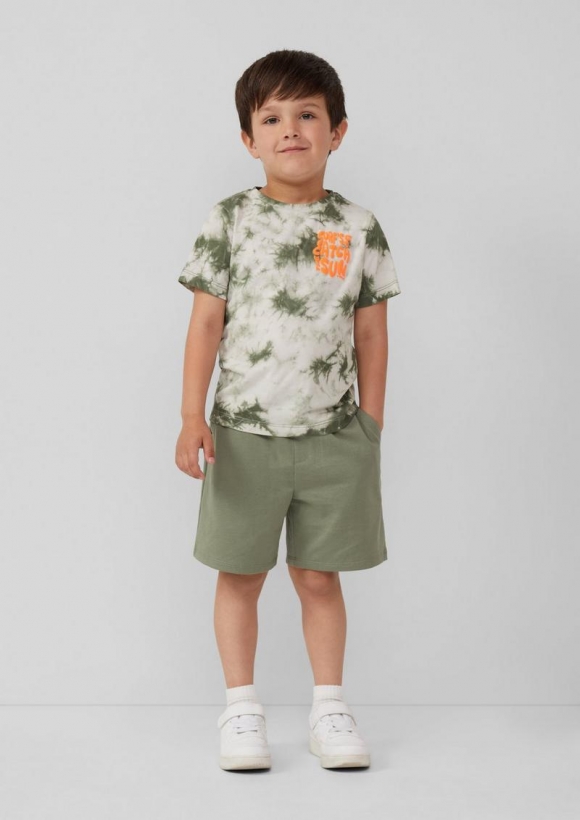 s.Oliver Jersey-Bermuda im Loose Fit - olivgrün