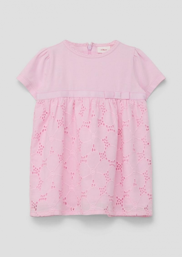 s.Oliver Kleid mit Broderie Anglaise - rosa