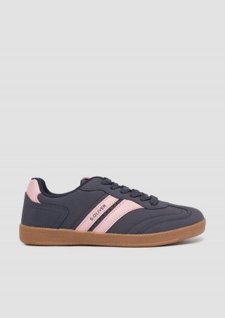 s.Oliver Sneaker mit Kontrast-Details - navy