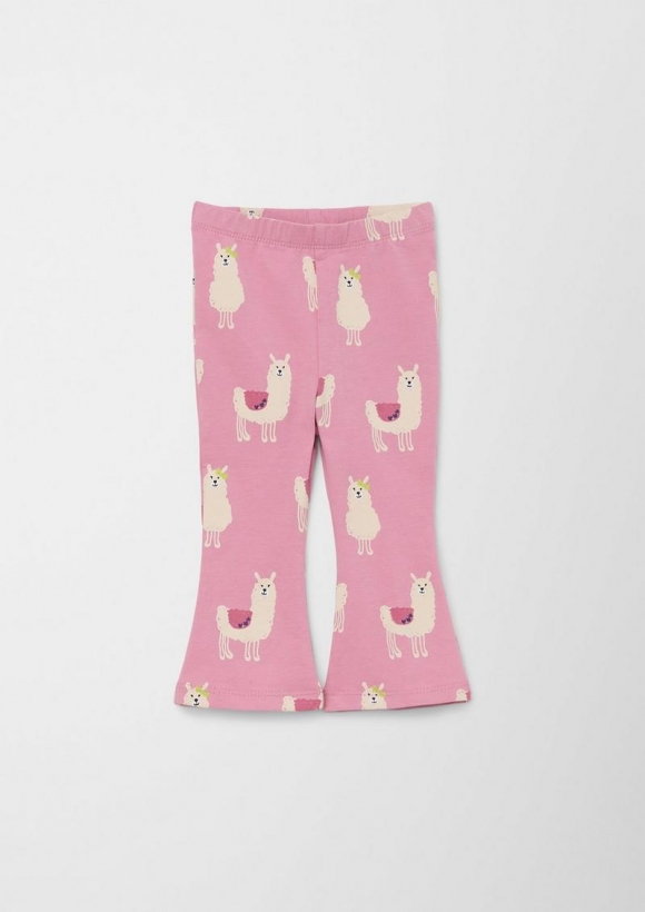 s.Oliver Leggings mit Flared Leg - rosa