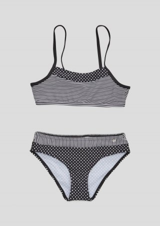 s.Oliver Bustier Bikini mit Muster - schwarz