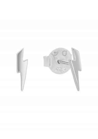 s.Oliver Ohrstecker mit Blitz-Motiv - silber
