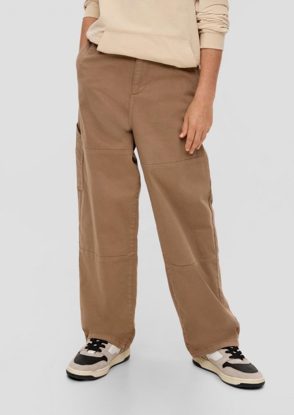 s.Oliver Baggy-Jeans / Loose Fit / Mid Rise / Straight leg - sandstein