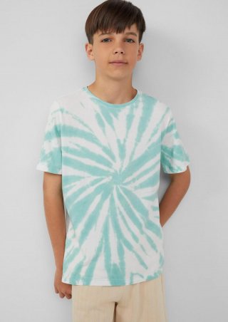 s.Oliver Batik-T-Shirt aus Jersey - ozeangrün