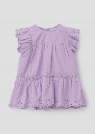 s.Oliver Kleid mit Dobby-Struktur - lavendel