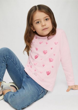 s.Oliver Jersey-Longsleeve mit Silicon-Print - zartrosa