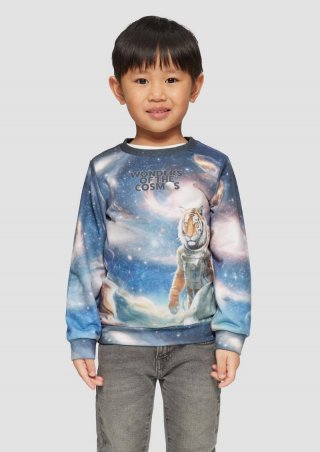 s.Oliver Sweatshirt mit All-over-Print - neon