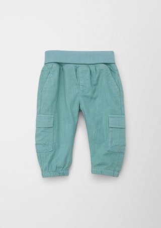 s.Oliver Relaxed: Hose mit Umschlagbund - minze