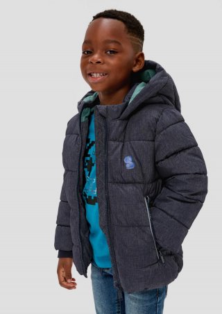 s.Oliver Warm wattierte Steppjacke mit Fleece-Futter - navy