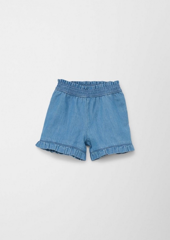 s.Oliver Jeans -Shorts / Regular Fit / High Rise / Elastischer Bund - blau
