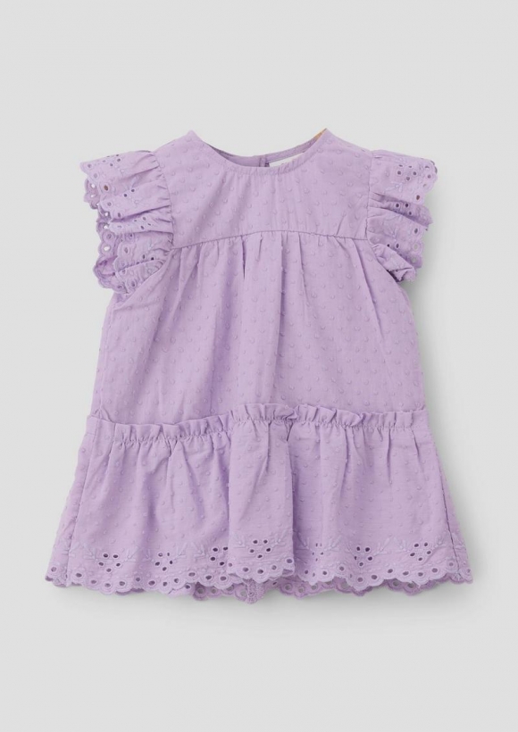 s.Oliver Kleid mit Dobby-Struktur - lavendel