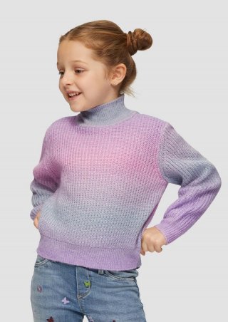 s.Oliver Strickpullover mit Farbverlauf - flieder