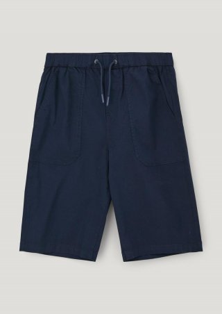s.Oliver Bermuda in Garment dye - navy