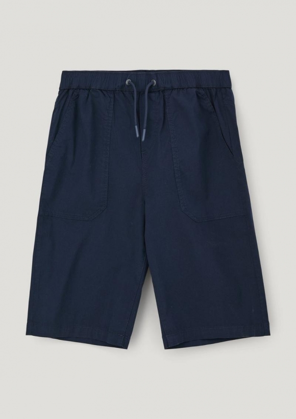 s.Oliver Bermuda in Garment dye - navy