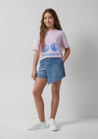 s.Oliver Hosenrock aus Denim im Skort-Stil - blau