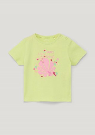 s.Oliver T-Shirt mit Frontprint - limettengrün