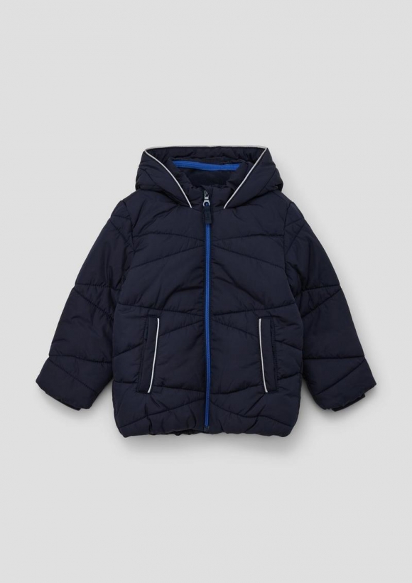 s.Oliver Steppjacke mit Print-Detail - navy