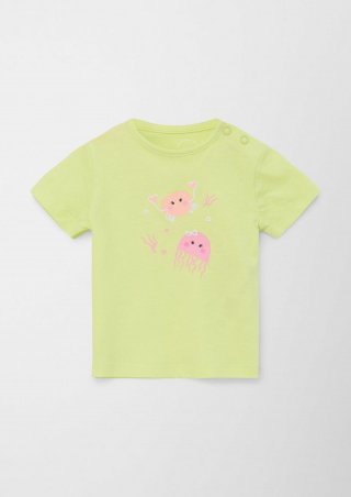s.Oliver T-Shirt mit Grafik-Print - limettengrün