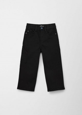 s.Oliver Relaxed: Jeans im Used-Look - schwarz