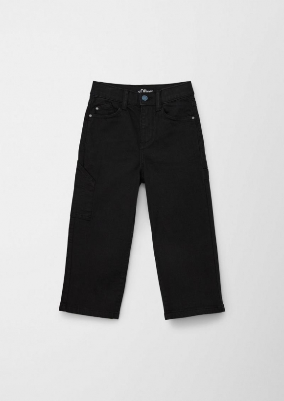 s.Oliver Relaxed: Jeans im Used-Look - schwarz