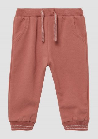 s.Oliver Sweatpants aus Baumwollmix mit Glitzerdetails - rubinrot