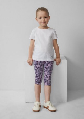 s.Oliver Capri-Leggings mit All-over-Print - lavendel