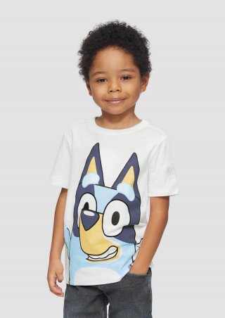 s.Oliver Baumwoll-T-Shirt mit Bluey-Print® - weiß