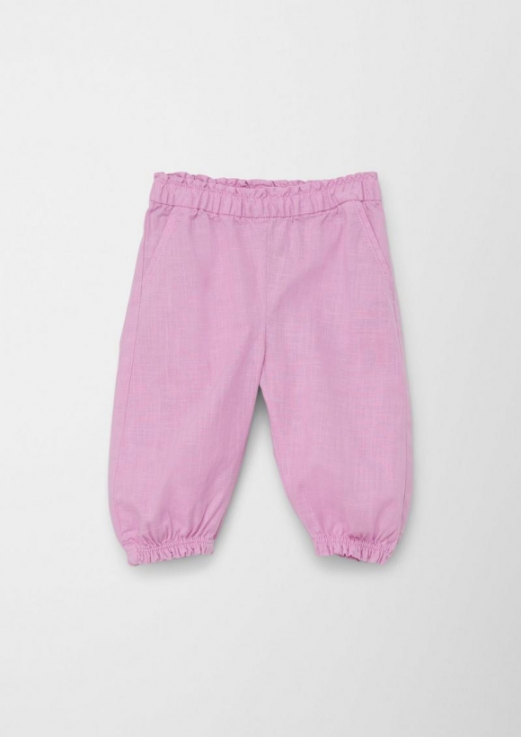 s.Oliver Hose aus leichtem Baumwollgewebe - rosa