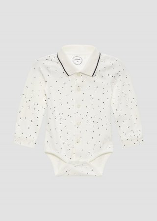 s.Oliver Hemdbody aus Baumwollstretch - ecru