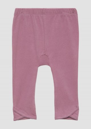 s.Oliver Leggings mit Gummibund und Detail am Saum - lavendel