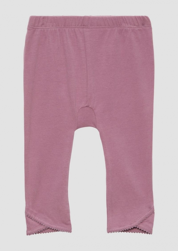 s.Oliver Leggings mit Gummibund und Detail am Saum - lavendel