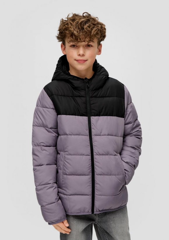 s.Oliver Steppjacke mit Kapuze - grau