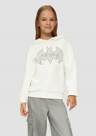 s.Oliver Oversized-Kapuzenshirt mit Batgirl®-Print und Stickerei - ecru