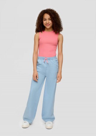s.Oliver Leichte Hose in Denim-Optik - blau